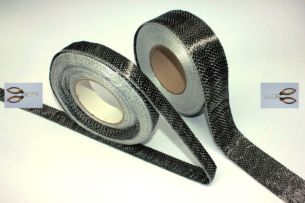 UD - 50 mm carbon fabric tape 220 - CompositesPlaza.com